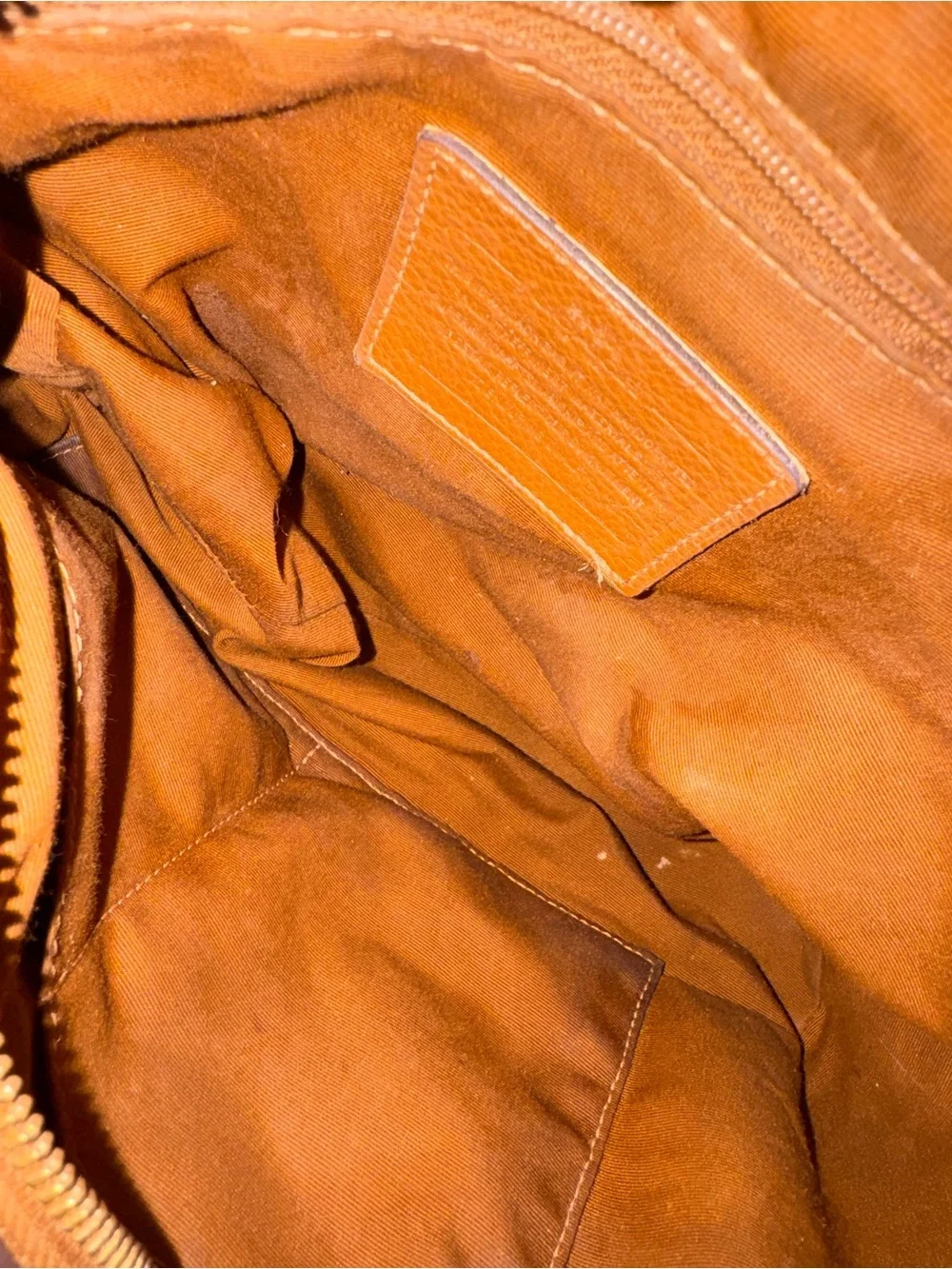 Coach Chestnut Pebbled Leather Hobo Bag